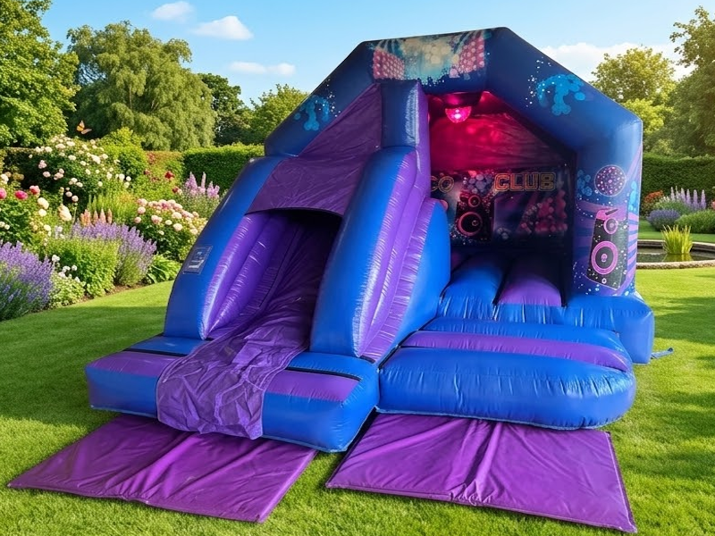 Disco Bouncy Castle with Slide